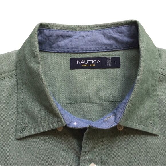 Green nautica button up  - Picture 2 of 4